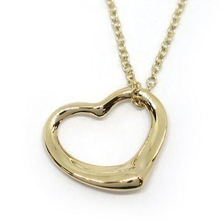 TIFFANY OPEN HEART 18K YELLOW GOLD NECKLACE