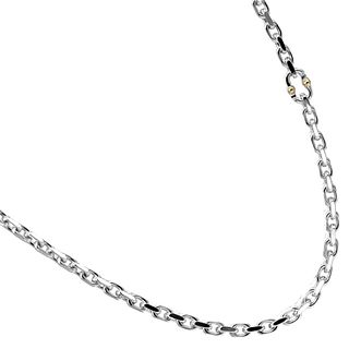TIFFANY MAKERS CHAIN CHOKER SILVER 18K GOLD NECKLACE