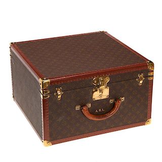 Louis Vuitton Monogram hard sided suitcase