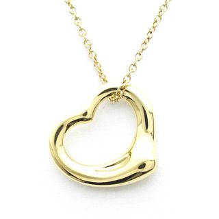 TIFFANY OPEN HEART 18K ROSE GOLD NECKLACE
