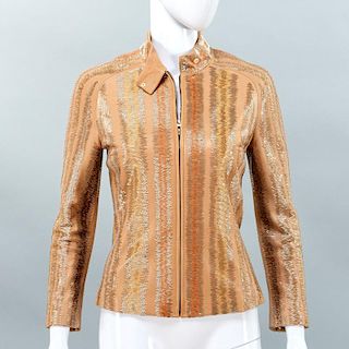 Richard Tyler Couture embellished lambskin jacket
