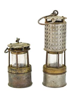 ANTIQUE MINER'S SAFETY LAMPS