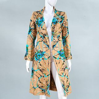 Tuleh burlap with sequin coat