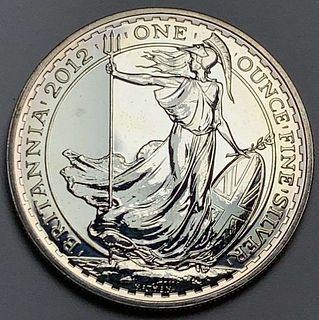 2012 Great Britain Britannia 1 ozt Silver
