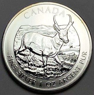 2013 Canada $5 Elk 1 ozt .9999 Silver