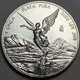 2003 Mexican Libertad 1 ozt .999 Silver