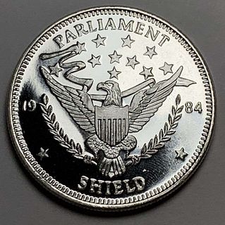 1984 Parliament Shield 1 ozt .999 Silver