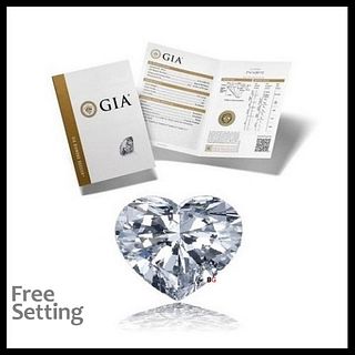 3.01 ct, E/VS1, Heart cut GIA Graded Diamond. Appraised Value: $189,600 