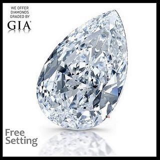 2.51 ct, D/FL, Type IIa Pear cut GIA Graded Diamond. Appraised Value: $144,000 