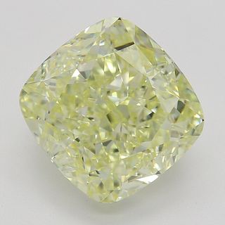 3.90 ct, Natural Fancy Yellow Even Color, IF, Cushion cut Diamond (GIA Graded), Appraised Value: $122,000 