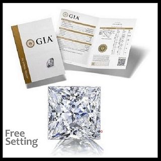 3.03 ct, F/VS1, Princess cut GIA Graded Diamond. Appraised Value: $170,400 
