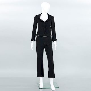 Chanel Couture black pant suit