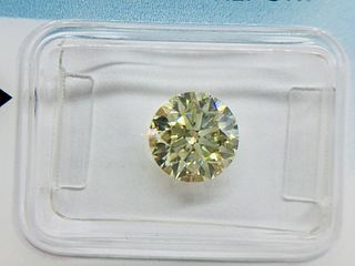 1 NATURAL POLISHED DIAMONDS 1.79 CT COLOR FANCY LIGHT YELLOW - CLARITY SI2 - CLARITY SHAPE BRILLANT - CERTIFICATION IGI - 836