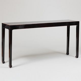Chinese Black Lacquer Altar Table