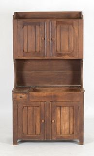 American Country Softwood Dry Sink, 19th Century