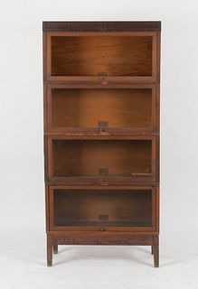 Globe-Wernicke Oak Sectional Barrister Bookcase