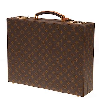 Louis Vuitton Monogram combination lock briefcase