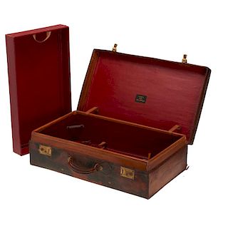 Peal & Co. leather suitcase for Brooks Brothers