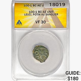 100-1 BC Leuci, Potin AU Sanglier AE Unit ANACS VF
