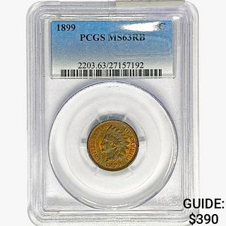 1899 Indian Head Cent PCGS MS63 RB
