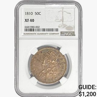 1810 Capped Bust Half Dollar NGC XF40 