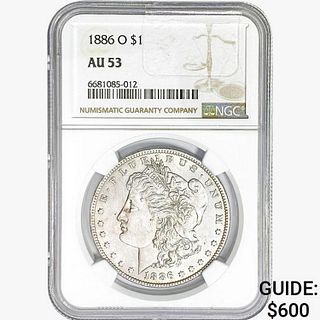 1886-O Morgan Silver Dollar NGC AU53 