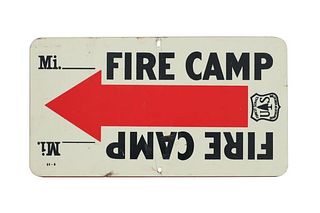 Montana U.S. Forest Service DOA Fire Camp Sign