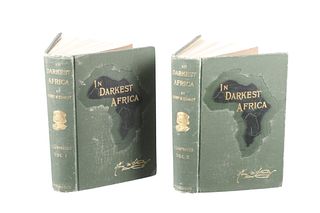 In Darkest Africa by H.M. Stanley 1st Ed. w/ Maps