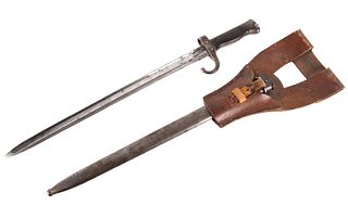 French M1892 Sword Bayonet & Metal Scabbard