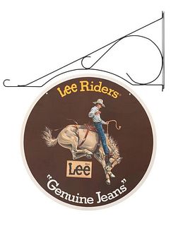 Lee " Genuine Jeans" New-Old Stock Ad Sign 1950's