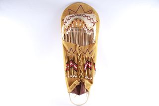 Paiute Modoc Basketry Beaded Large Cradle Board