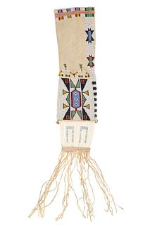 Large Osage Beaded Pipe Bag - ex Osage Museum Coll