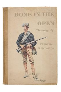 Rare "Done in the Open" Frederic Remington 1902