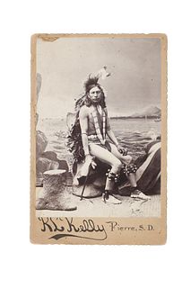 C. 1870- Lakota Sioux Warrior Photo by R.L. Kelly