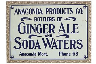 Anaconda Products Company Advertisement Sign 1919