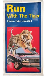 Exxon "Run With The Tiger" Gasoline Ad c. 1985-90s