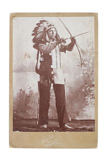 19th C. Dakota Sioux Badger Society Photograph