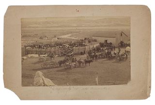 Ca. 1893 Dakotah Sioux Reservation Beef Photo