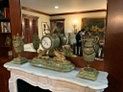 Onyx and Gilt Bronze Clock Garniture