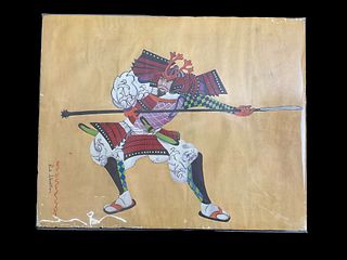 Signed Print: “The Samurai Warrior” By Red Skelton