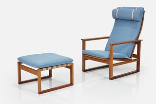 Borge Mogensen, Lounge Chair and Ottoman (2)