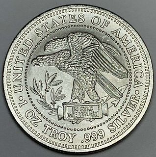 U.S.A. Bald Eagle Silver Trade Unit 1 ozt .999 Silver