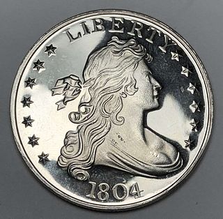 1804 Draped Bust Design Proof 1 ozt .999 Silver