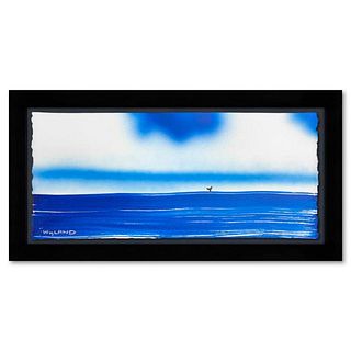 Wyland, "Fluke" Framed, Hand Signed Original Painting with Letter of Authenticity.