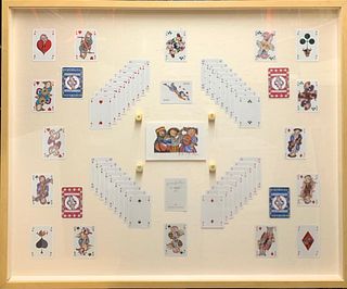 Garciela Rodo  Boulanger- Limited edition lithograph in center "With playing card set"