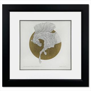 Guillaume Azoulay, "Sketch MD" Framed Original Pen and Ink Drawing, Hand Signed with Letter of Authenticity