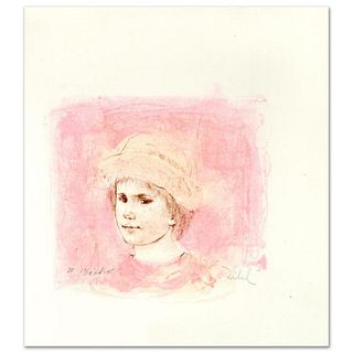 Alberto Limited Edition Lithograph by Edna Hibel (1917-2014), Numbered and Hand Signed with Certificate of Authenticity.