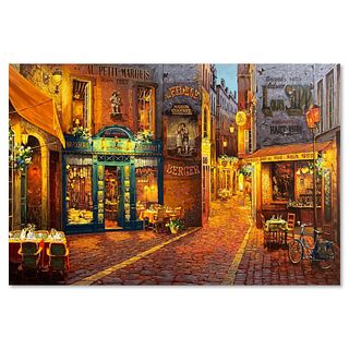 Viktor Shvaiko, "Au Petit Marquis" Hand Embellished Limited Edition Printer's Proof on Canvas (28" x 42"), Numbered and Hand Signed with Letter of Aut