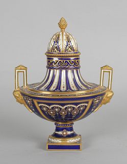 Sevres Style Porcelain Urn, 19th Century