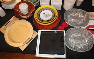 Group of Serving Trays and Bowls